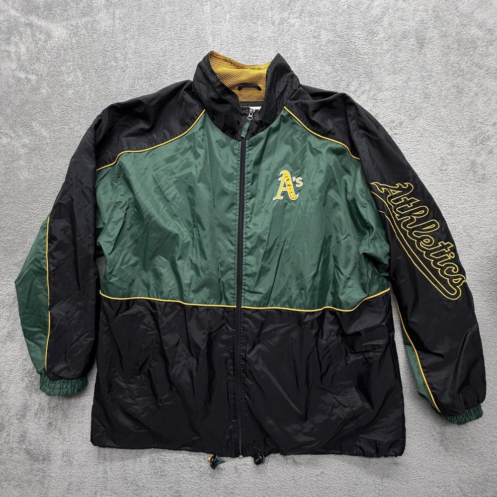 Oakland Athletics Jacket Mens XL Green MLB‎ Baseball Genuine Merchandise